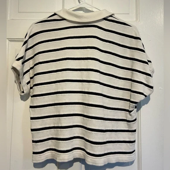 Madewell relaxed v-neck polo shirt - Picture 7 of 10